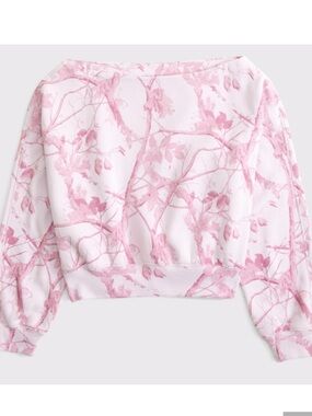 Abercrombie Light Pink Camo Sweatshirt
